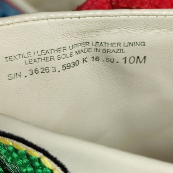 Tory Burch Multicolor Christmas Embroidered Leather Ellis Peep Toe Heel Mule 10M - Picture 11 of 11